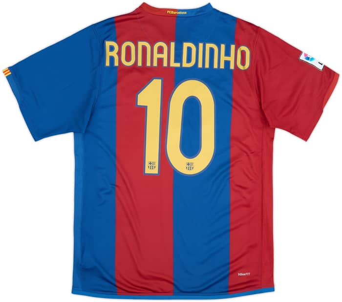 2006-07 Barcelona Home Shirt Ronaldinho #10 - 10/10 - (M)