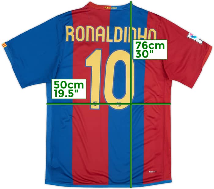 2006-07 Barcelona Home Shirt Ronaldinho #10 - 10/10 - (M)
