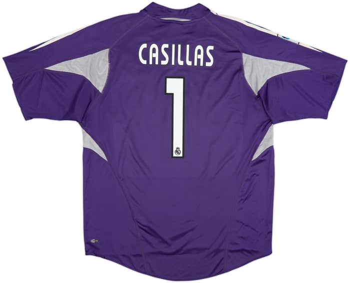 2004-05 Real Madrid GK S/S Shirt Casillas #1 - 8/10 - (L)