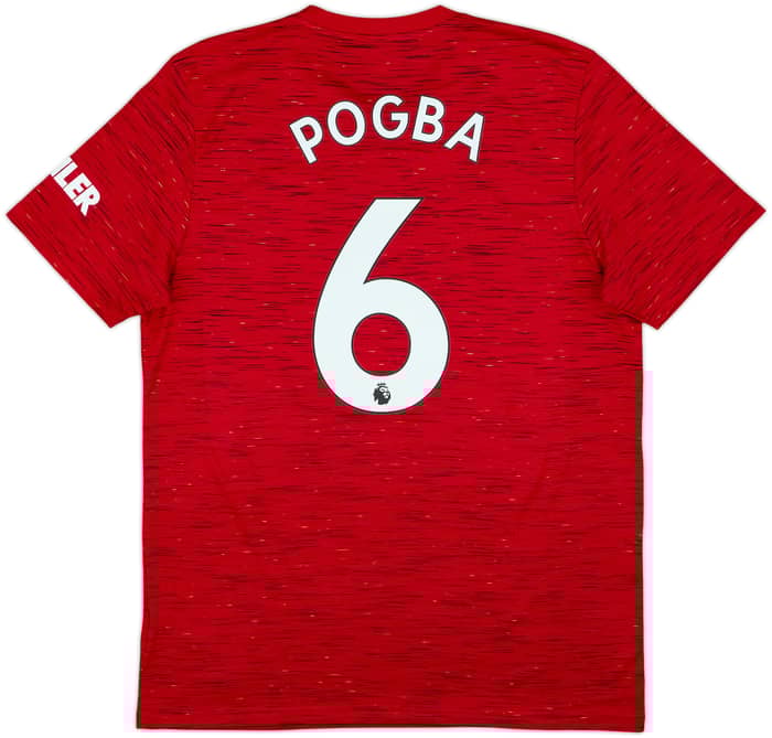 2020-21 Manchester United Home Shirt Pogba #6 - 9/10 - (L)