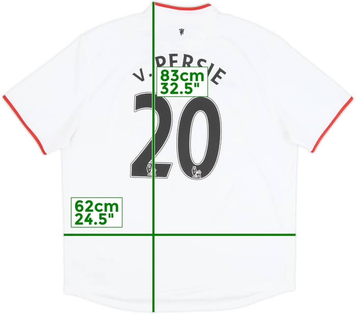 2012-14 Manchester United Away Shirt v.Persie #20 - 7/10 - (XXL)