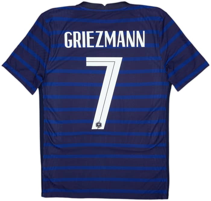 2020-21 France Authentic Home Shirt Griezmann #7 - 8/10 - (S)