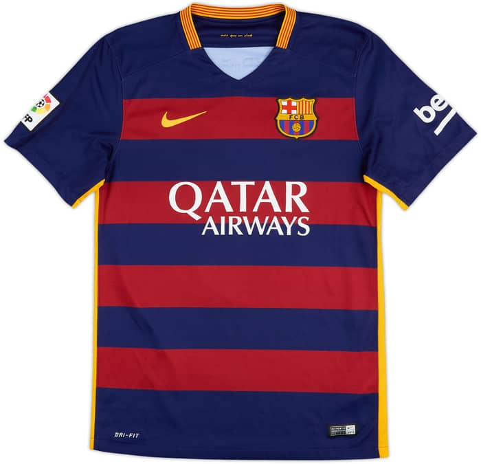 2015-16 Barcelona Home Shirt A.Iniesta #8 - 7/10 - (S)