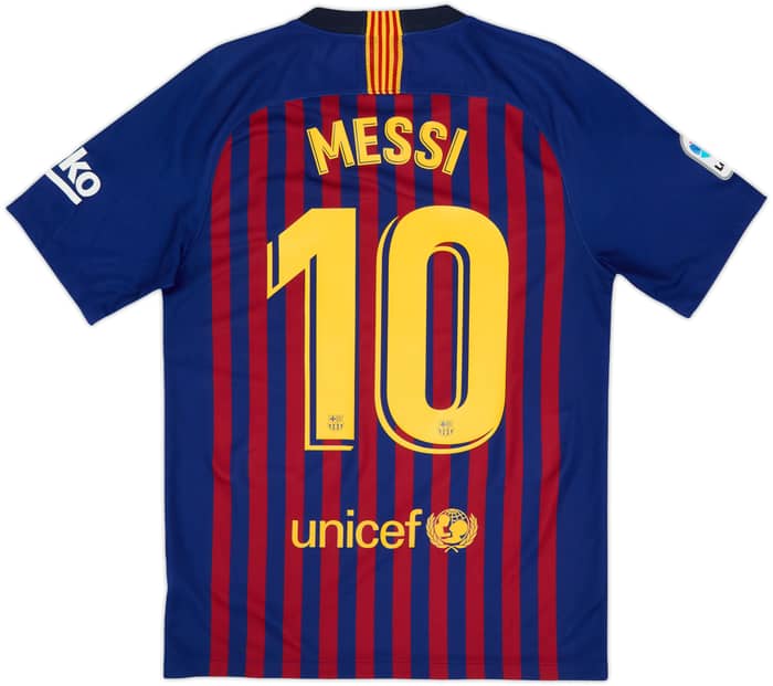 2018-19 Barcelona Home Shirt Messi #10 - 8/10 - (S)