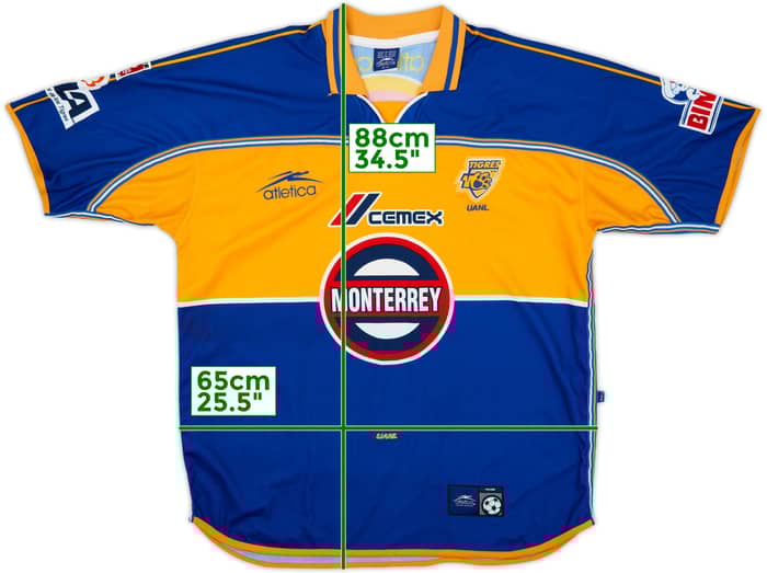 2000-01 Tigres UANL Away Shirt - 9/10 - (XL)