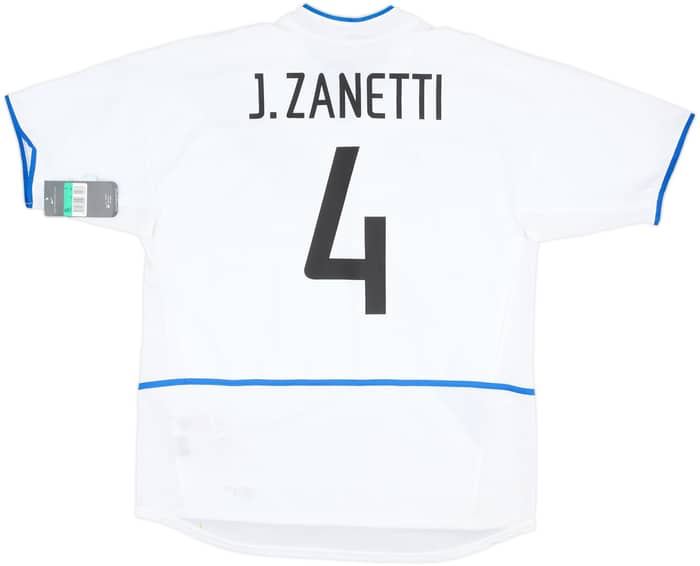 2002-03 Inter Milan Away Shirt Zanetti #4 (XL)