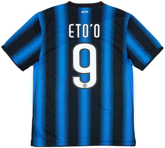 2010-11 Inter Milan Home Shirt Eto'o #9 - 9/10 - (L)