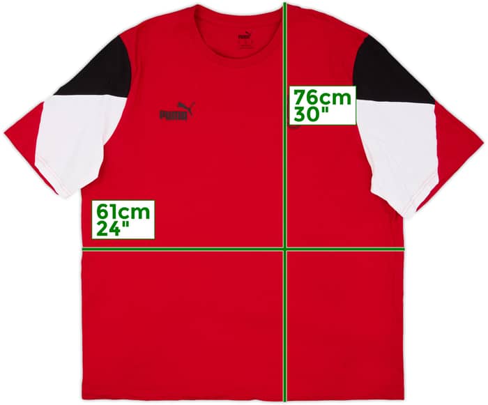 2021-22 AC Milan Puma Cotton Tee - 6/10 - (XL)