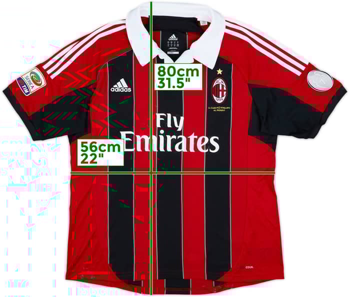 2012-13 AC Milan Signed Home Shirt El Shaarawy #92 - 3/10 - (XL)