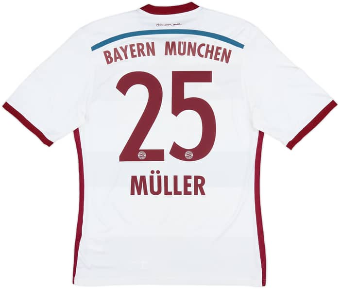 2014-15 Bayern Munich Away Shirt Muller #25 - 8/10 - (M)