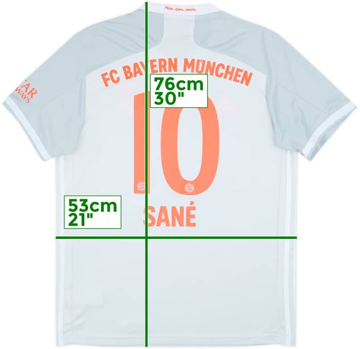 2020-21 Bayern Munich Away Shirt Sane #10 - 8/10 - (L)