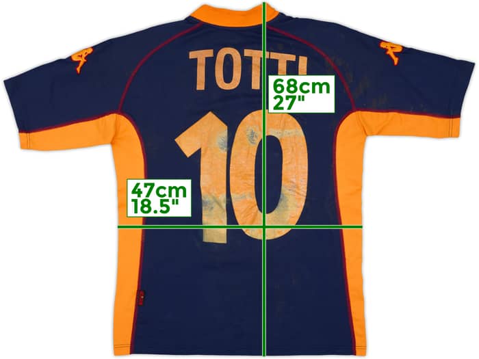 2001-02 Roma Third Shirt Totti #10 - 4/10 - (M)