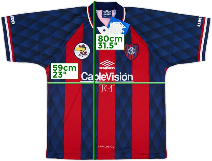 Camiseta de local de San Lorenzo 1997-98 (XL)