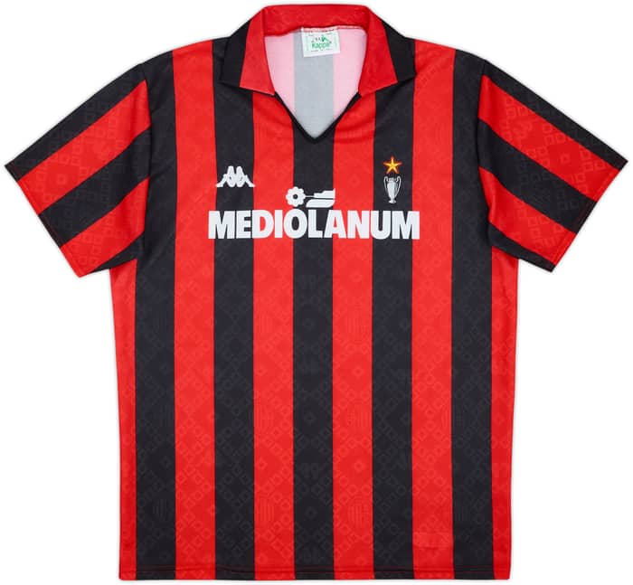 1988-89 AC Milan Home Shirt - 9/10 - (L)