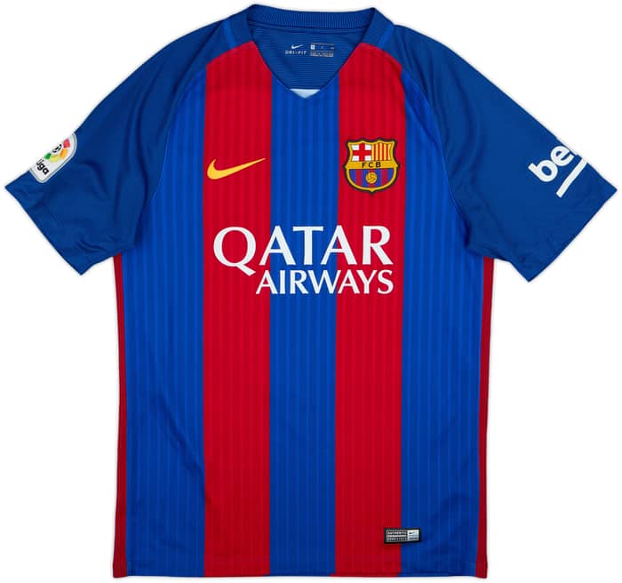 2016-17 Barcelona Home Shirt A.Iniesta #8 - 10/10 - (S)