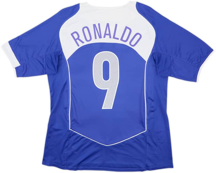 2004-06 Brazil Away Shirt Ronaldo #9 - 8/10 - (L)
