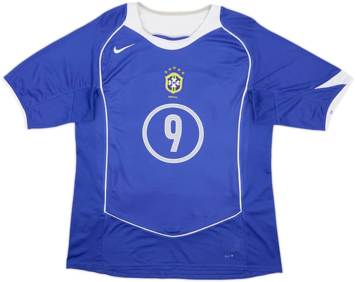 2004-06 Brazil Away Shirt Ronaldo #9 - 8/10 - (L)