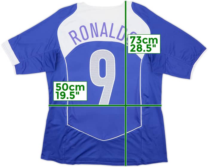 2004-06 Brazil Away Shirt Ronaldo #9 - 8/10 - (L)