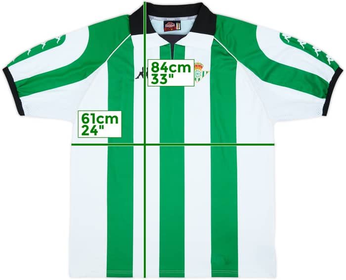 1998-99 Real Betis Local Camiseta - 8/10 - (XL)