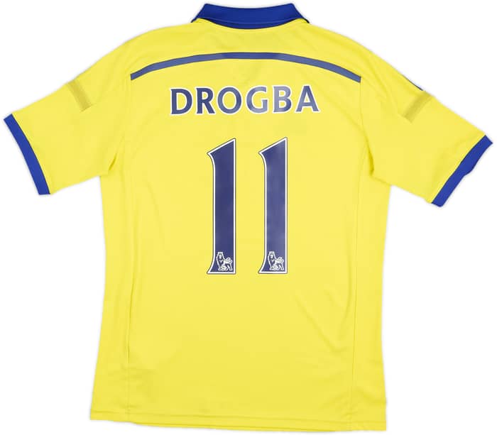 Camiseta de visitante del Chelsea 2014-15 Drogba #11 - 8/10 - (Niños XL)