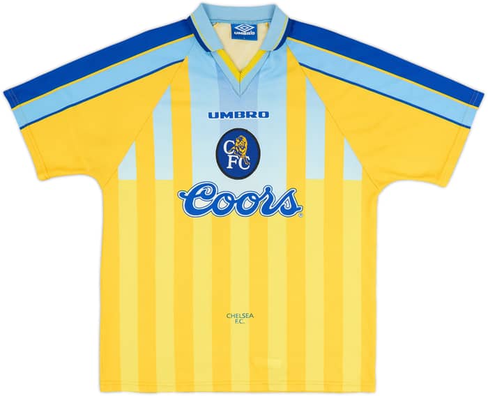 1996-97 Chelsea Away Shirt Zola #25 - 9/10 - (L)