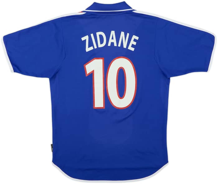 2000-02 France Camiseta Local Zidane #10 - 6/10 - (S)