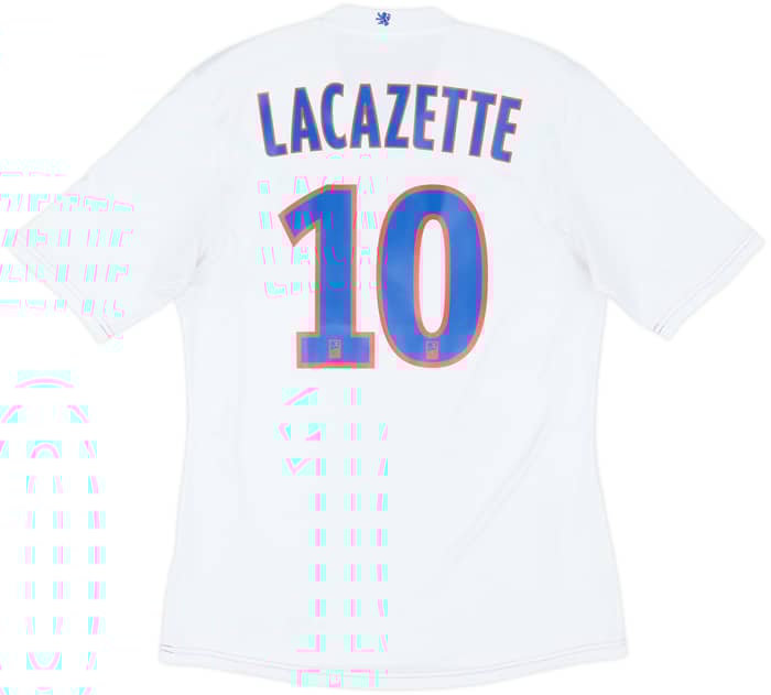 2013-14 Lyon Home Shirt Lacazette #10 - 8/10 - (M)