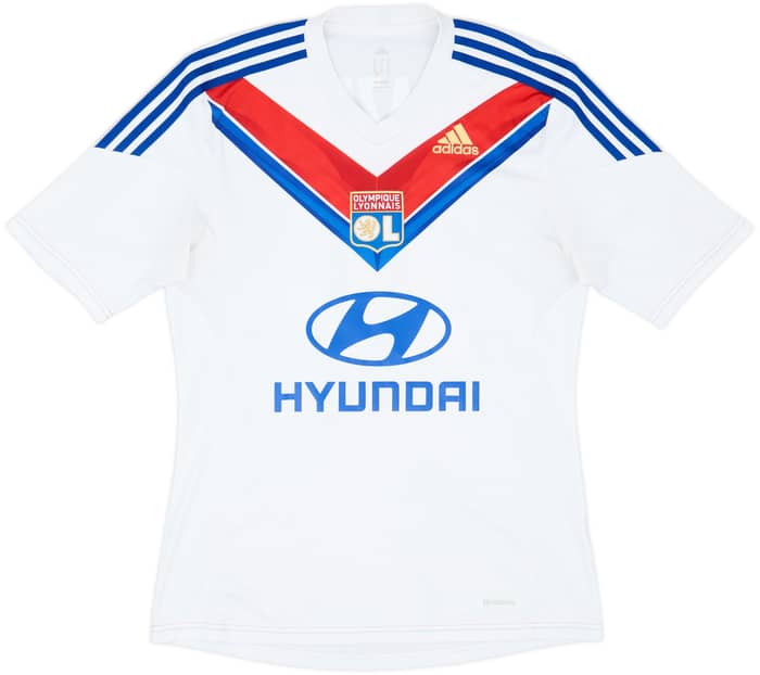 2013-14 Lyon Home Shirt Lacazette #10 - 8/10 - (M)