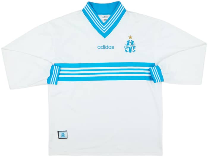 1996-97 Olympique Marseille Home L/S Shirt - 8/10 - (XL)