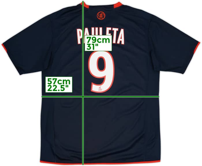 Camiseta de local del Paris Saint-Germain 2007-08 Pauleta #9 - 8/10 - (L)