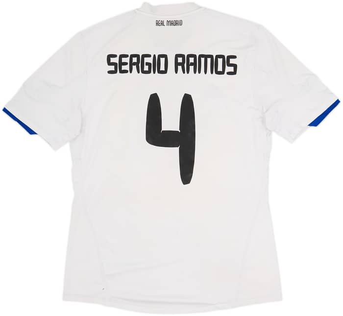 2010-11 Real Madrid Home Shirt Sergio Ramos #4 - 5/10 - (L)