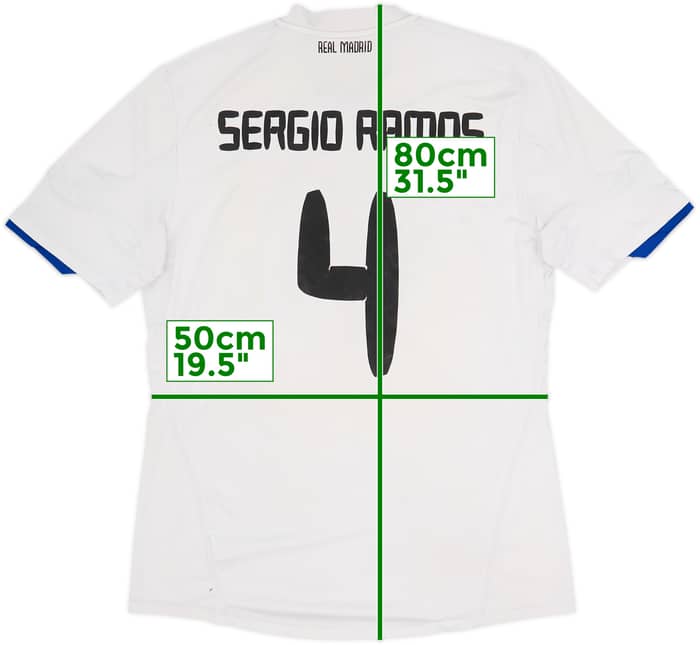 2010-11 Real Madrid Home Shirt Sergio Ramos #4 - 5/10 - (L)