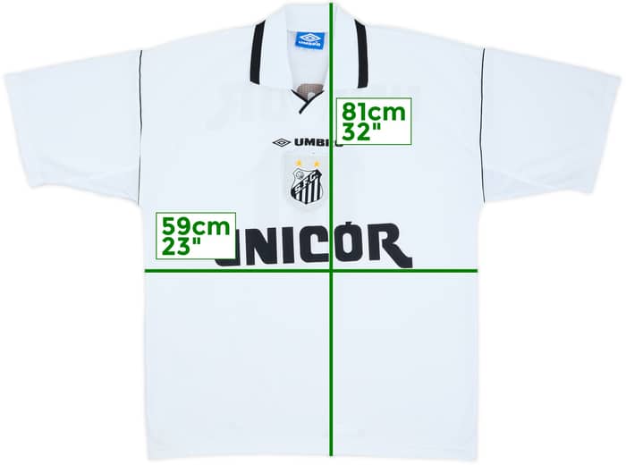 1998 Santos Home Shirt #10 - 9/10 - (L)