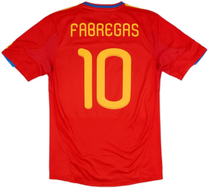 2009-10 Spain Home Shirt Fabregas #10 - 6/10 - (M)