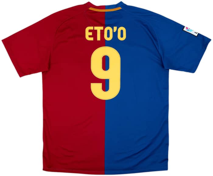 Camiseta de local del Barcelona 2008-09 Eto'o #9 - 7/10 - (L)