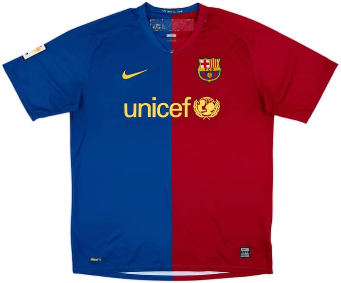 Camiseta de local del Barcelona 2008-09 Eto'o #9 - 7/10 - (L)