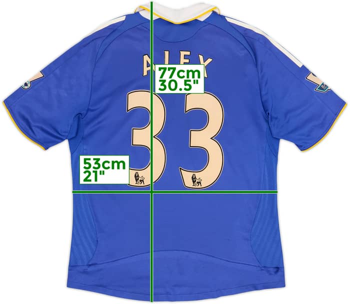 2008-09 Chelsea Player Issue Home Shirt Alex #33 - 7/10 - (L)