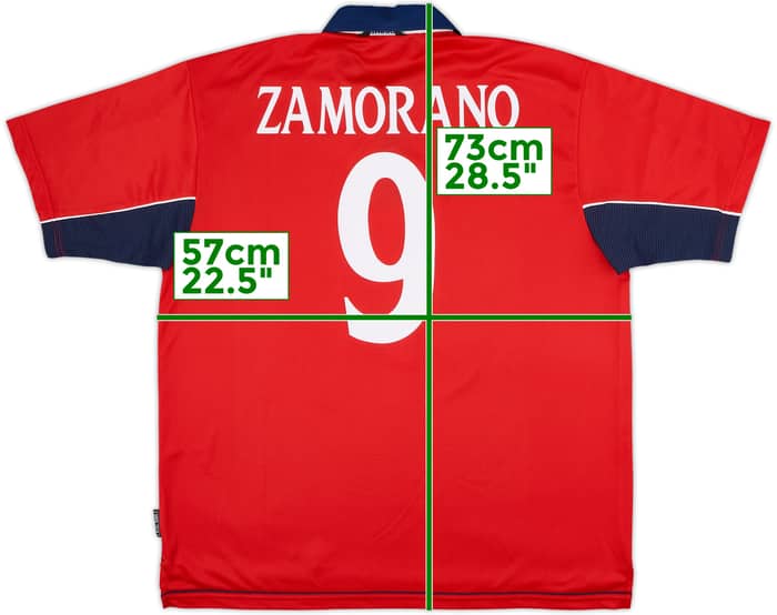 2000-01 Chile Home Shirt Zamorano #9 - 9/10 - (XL)