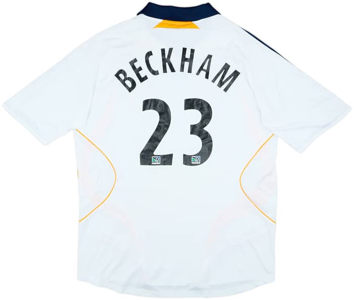 2007-08 LA Galaxy Home Shirt Beckham #23 - 6/10 - (XL)