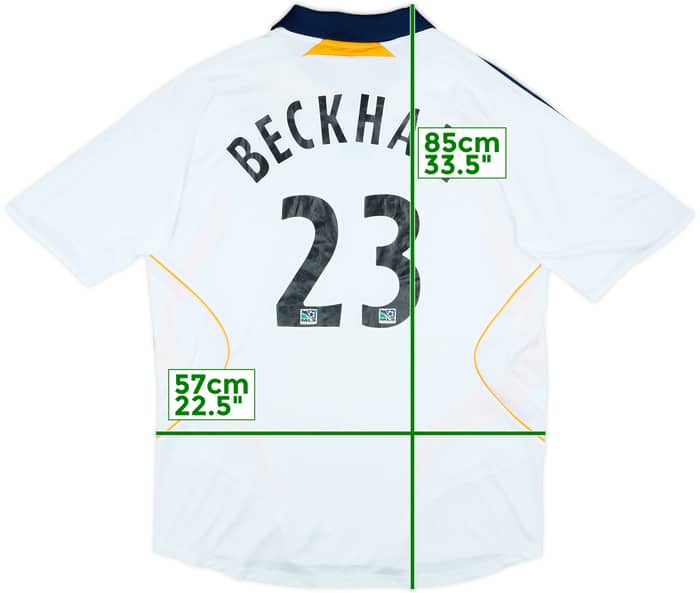 2007-08 LA Galaxy Home Shirt Beckham #23 - 6/10 - (XL)
