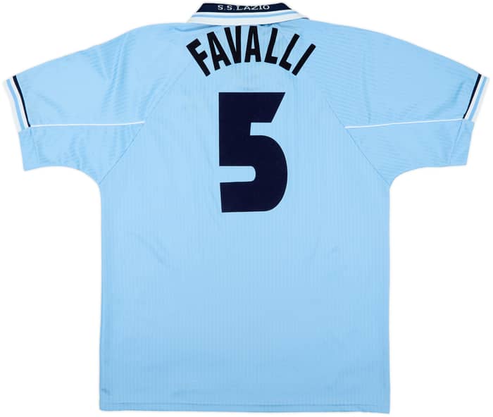 1996-97 Lazio Home Shirt Favalli #5 - 8/10 - (XL)