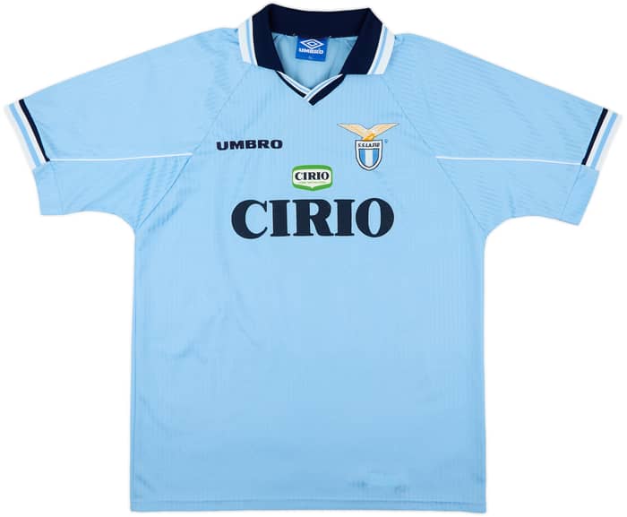 1996-97 Lazio Home Shirt Favalli #5 - 8/10 - (XL)