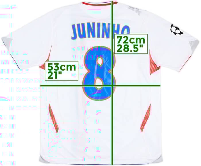 2006-08 Lyon Home Shirt Juninho #8 - 8/10 - (L)