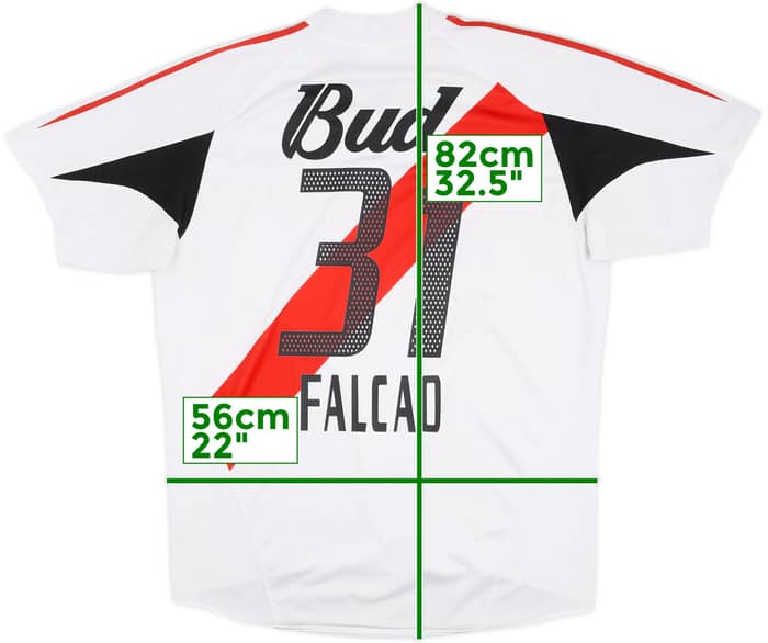 2004-05 River Plate Camiseta Local Falcao #31 - 7/10 - (L)