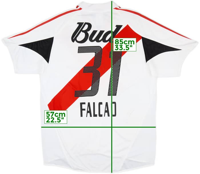 2004-05 River Plate Home Shirt Falcao #31 - 6/10 - (L/XL)