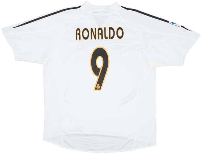 2004-05 Real Madrid Home Shirt Ronaldo #9 - 7/10 - (L)