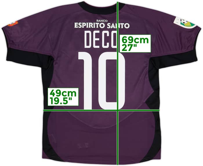 2003-04 Porto Away Shirt Deco #10 - 7/10 - (XL.Boys)