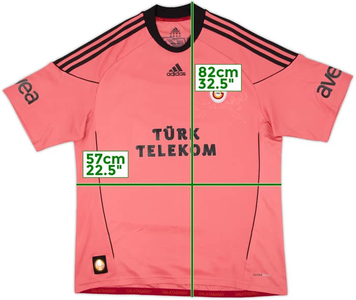 Camiseta de la tercera equipación del Galatasaray 2010-11 - 8/10 - (XL)