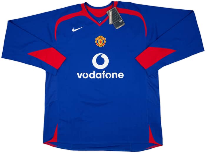 2005-06 Manchester United Away L/S Shirt Ronaldo #7 (XXL)