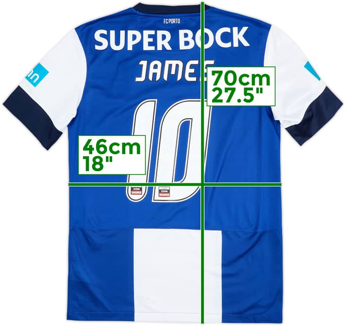 2012-13 Porto Camiseta Local James #10 - 8/10 - (S)